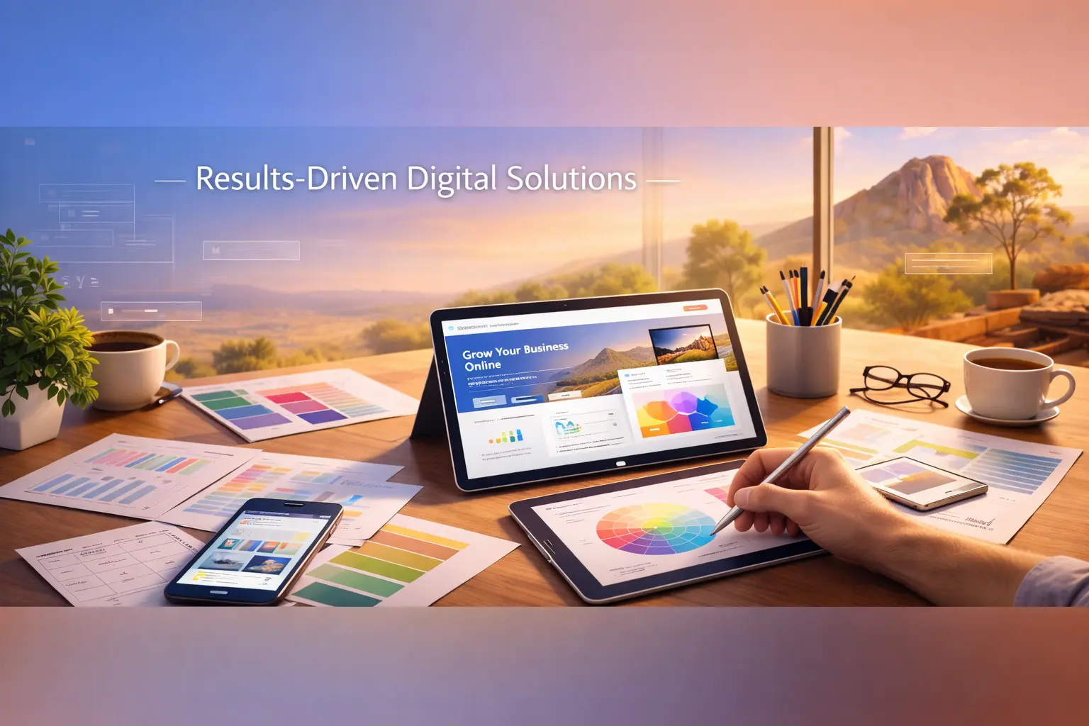 Business website development hero banner